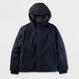 Kids' Solid Anorak Jacket - All In Motion Black Small